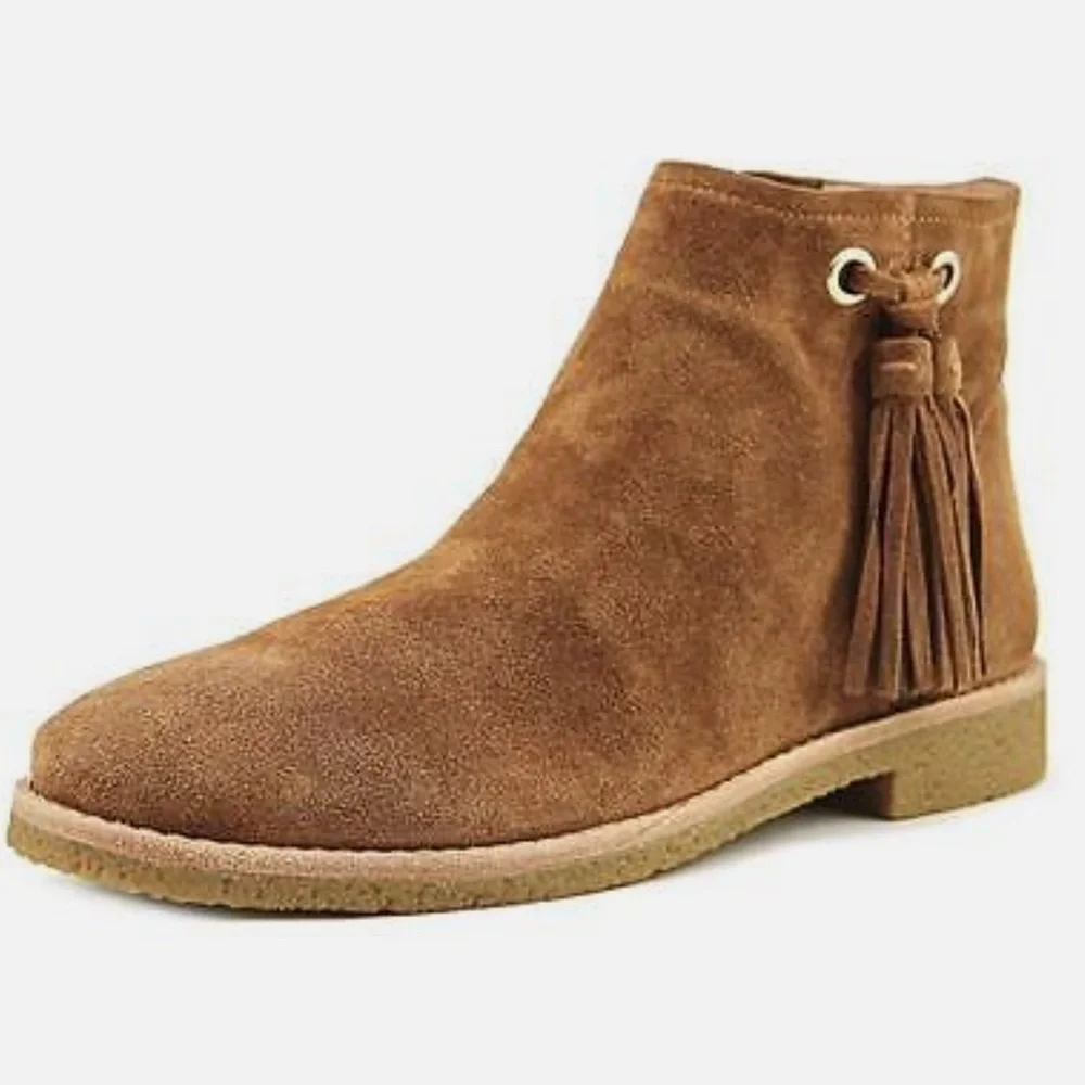 Kate Spade Women's Bellamy US 8 Tobacco Sport Suede Ankle Boot